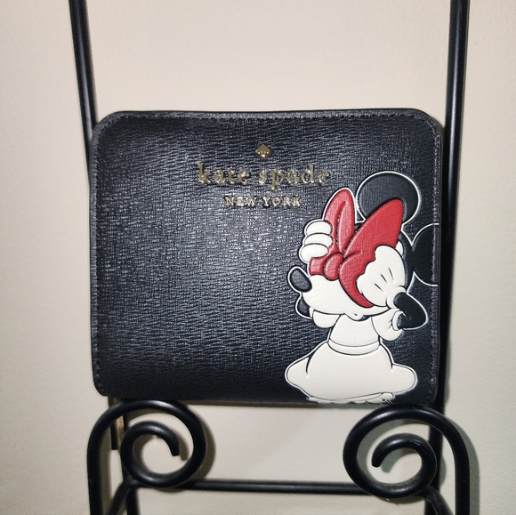 Kate Spade Disney Minnie Mouse Bow Small Wallet NWT